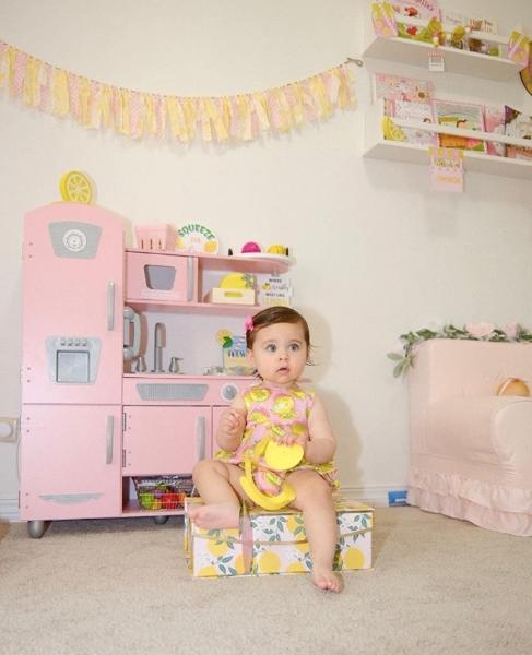 Cocina infantil didáctica vintage madera