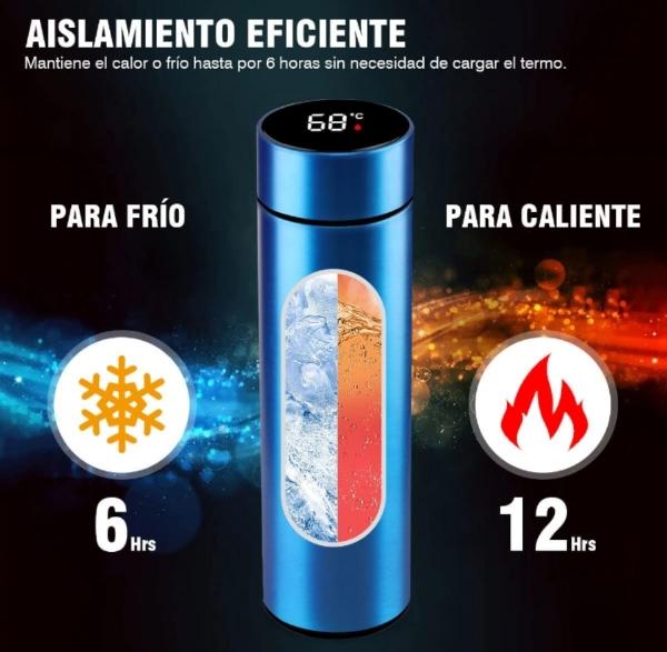 Pack de botella para agua 2 L y termo inteligente 500 ml