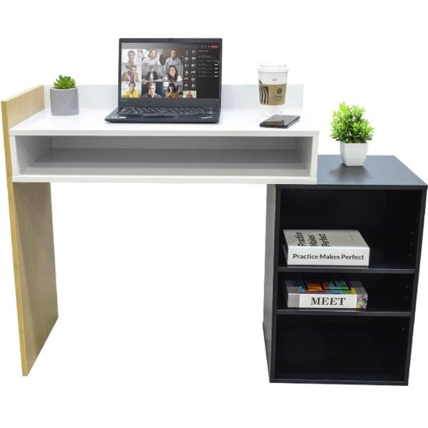 Escritorio moderno minimalista amplio laptop oficina casa 