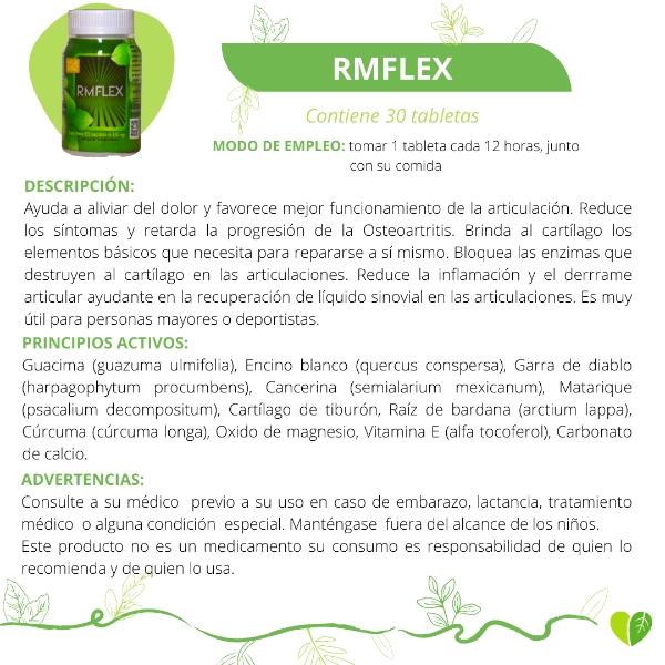 Rm Flex 100% Original. 1 Frasco 30 Capletas