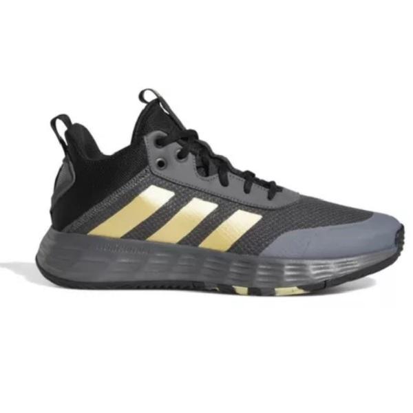 Tenis Adidas Ownthegame 2.0 Negro/Gris/dorado Basketball Hombre.