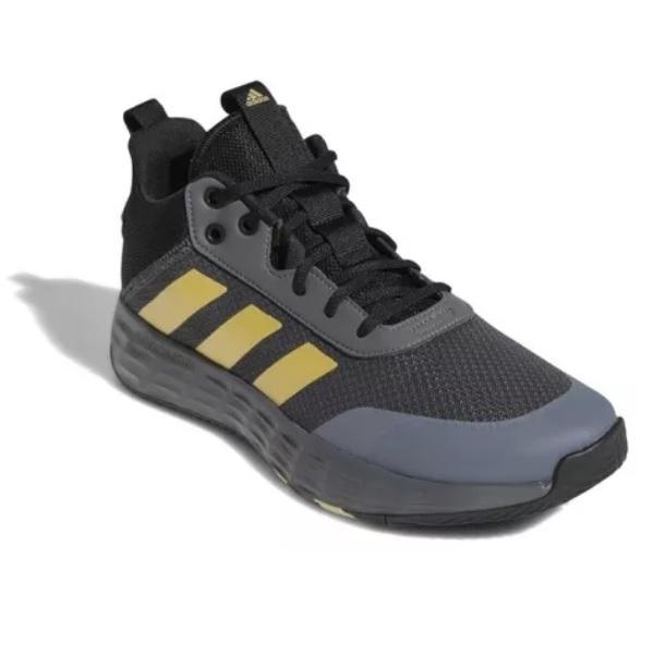 Tenis Adidas Ownthegame 2.0 Negro/Gris/dorado Basketball Hombre.