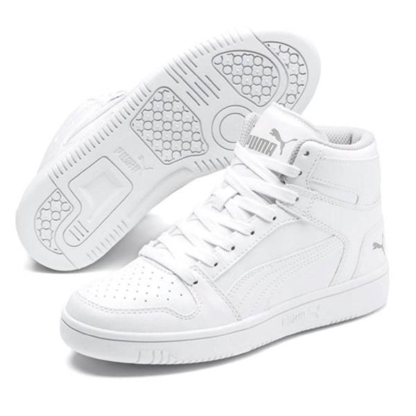Tenis Puma Rebound Layup SL Jr Blanco mujer.