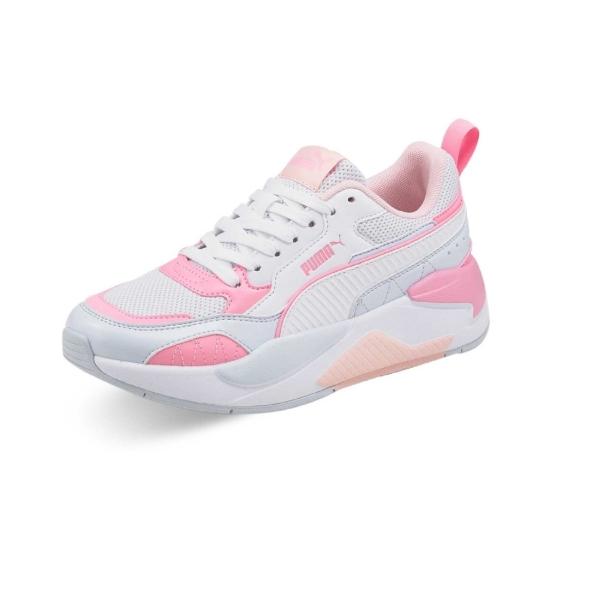 Tenis Puma X-Ray 2 Square Jr blanco/rosa mujer.