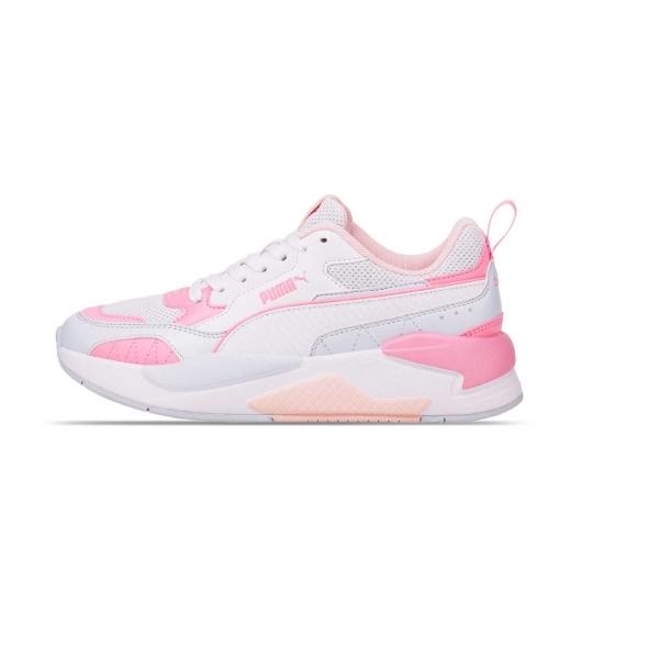 Tenis Puma X-Ray 2 Square Jr blanco/rosa mujer.