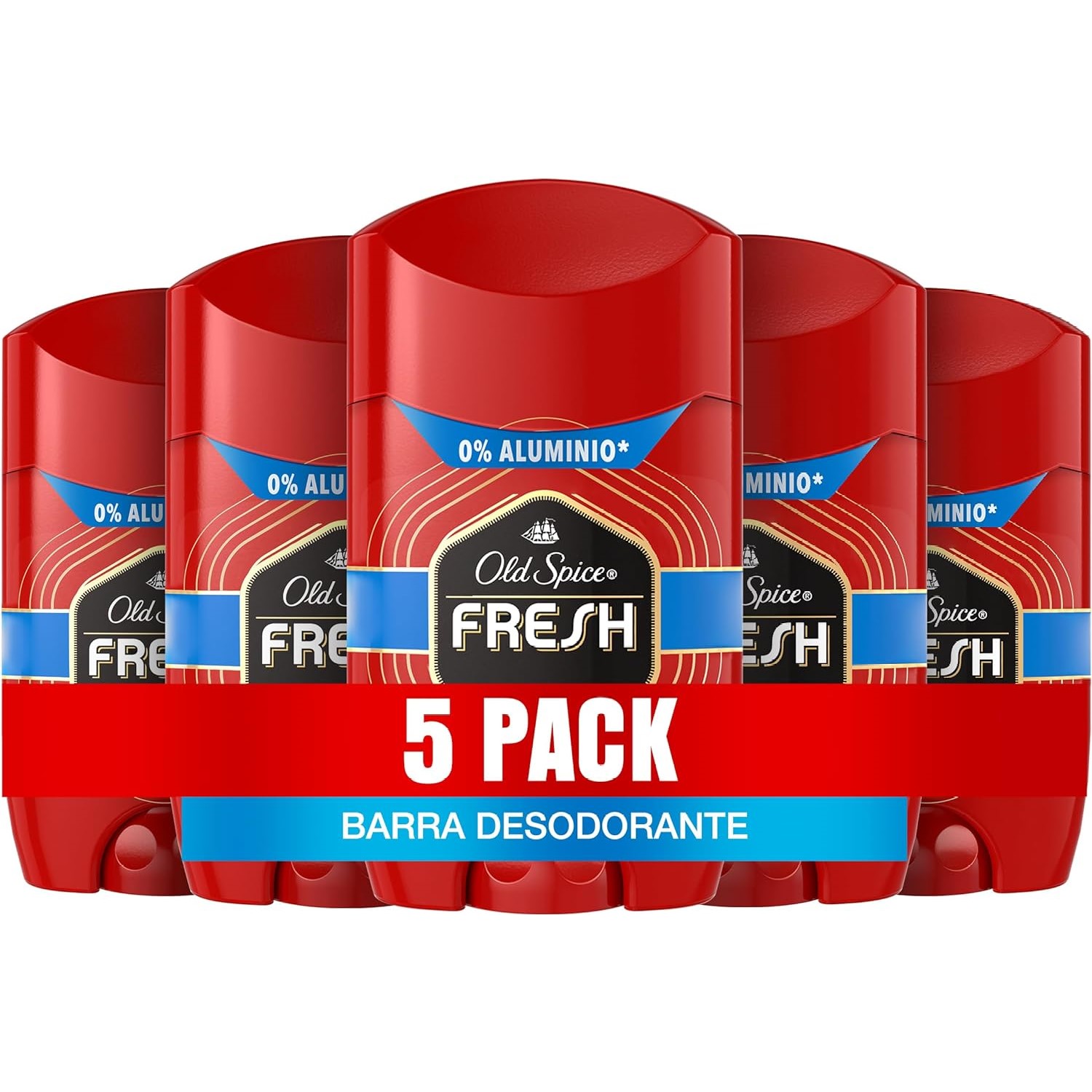 Desodorante En Barra Old Spice Fresh Paquete 5 Piezas
