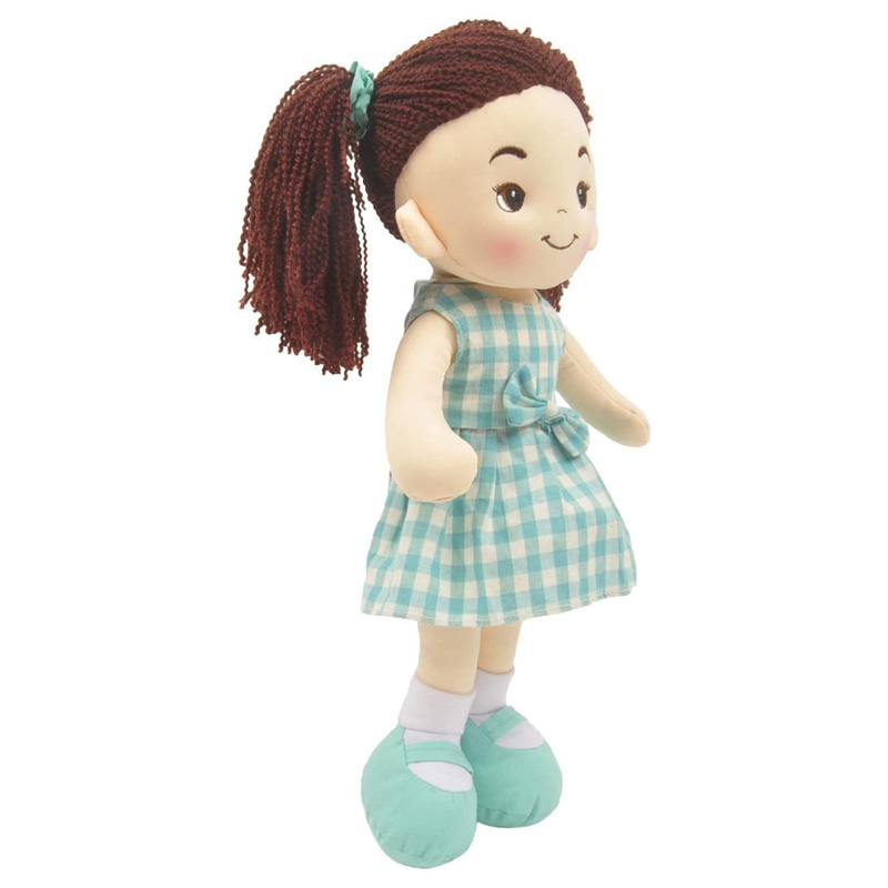 Muñeca De Trapo y Tela Crystal Color Verde