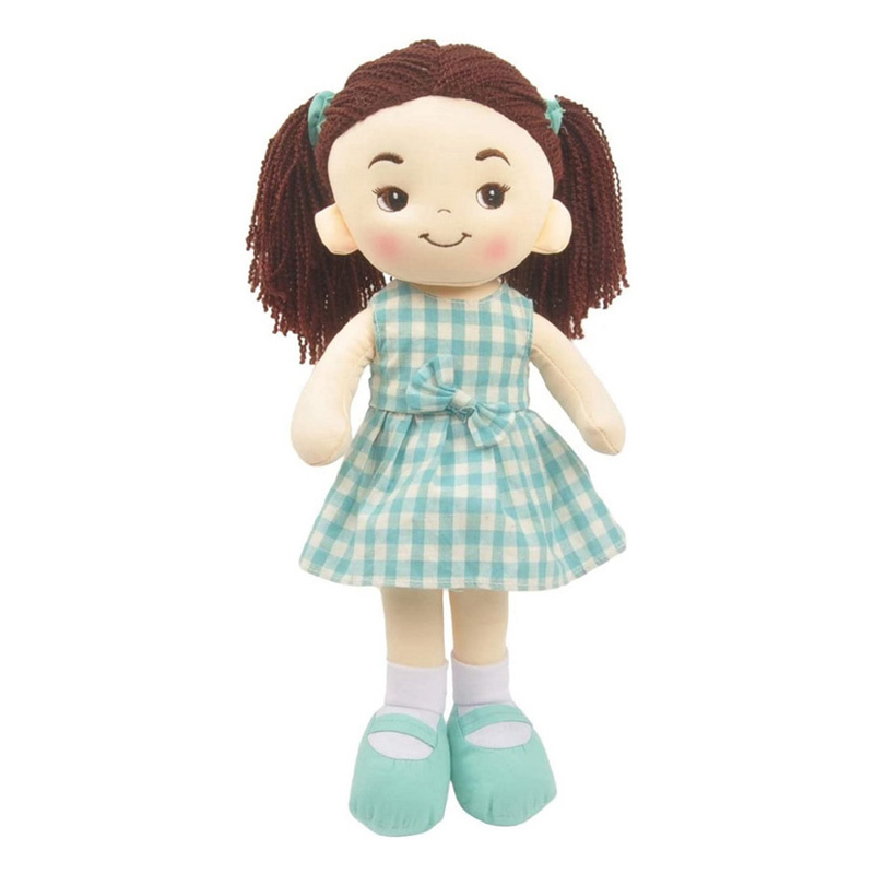 Muñeca De Trapo y Tela Crystal Color Verde