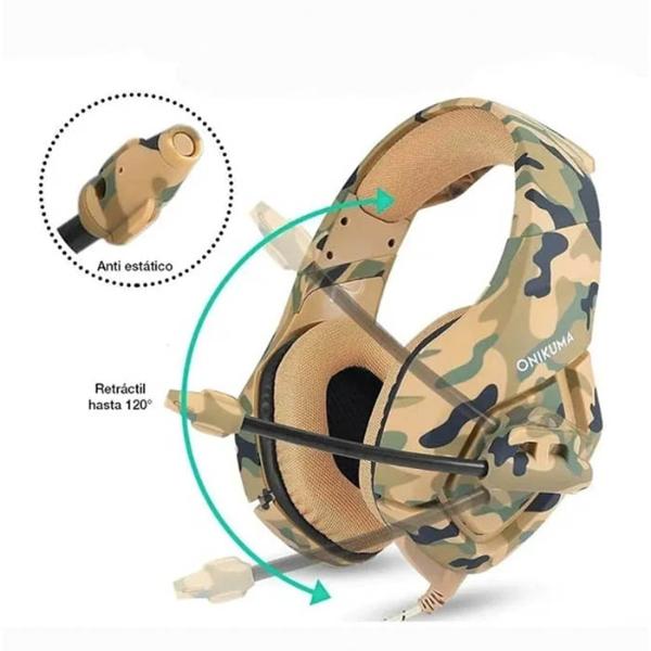 Audifonos Onikuma Diadema Gamer Compatible Consola PC 3.5mm