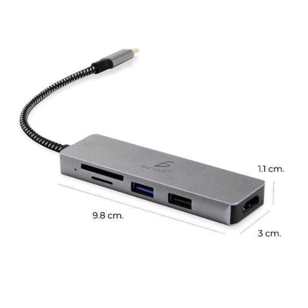 Hub Adaptador Hdmi 4k Usb 3.0 Sd Micro Sd Tipo C A Tipo C