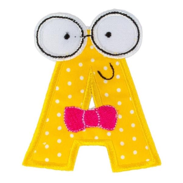 Parche Bordado Ropa Letras Hipster Alfabeto Termoadherible