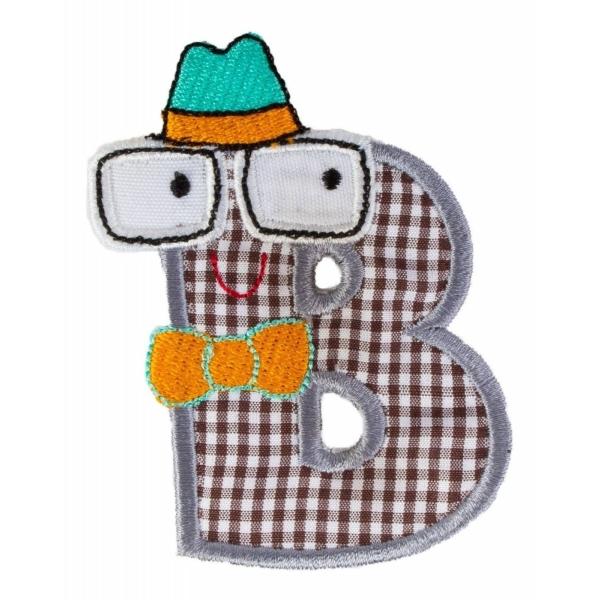 Parche Bordado Ropa Letras Hipster Alfabeto Termoadherible