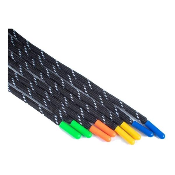 Cordón Redondo Para Ropa Largo: 120cm Color Negro Combinado