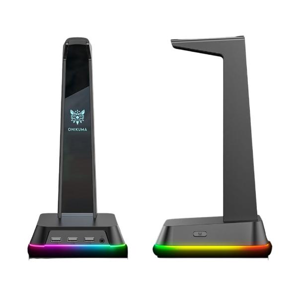 Soporte gamer para audífonos Gadgets&Fun RGB entrada 3.5 y 7.1