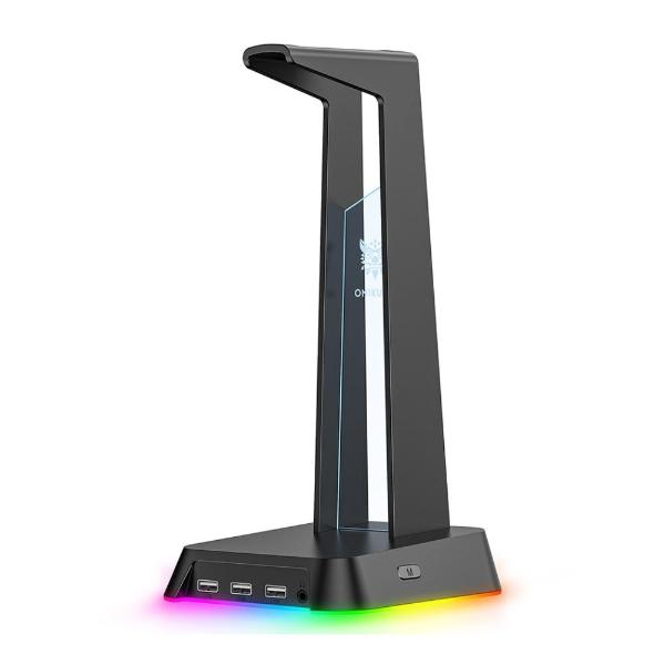 Soporte gamer para audífonos Gadgets&Fun RGB entrada 3.5 y 7.1