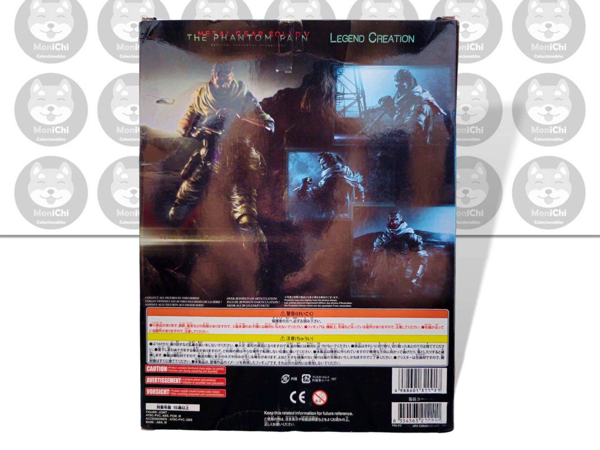 Venom Solid Snake Metal Gear Solid Play Arts Figura Juego