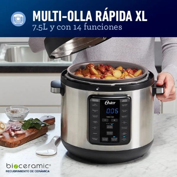 Multi-Olla Oster rápida XL 7,5 litros 14 funciones CKSTPCEC8801