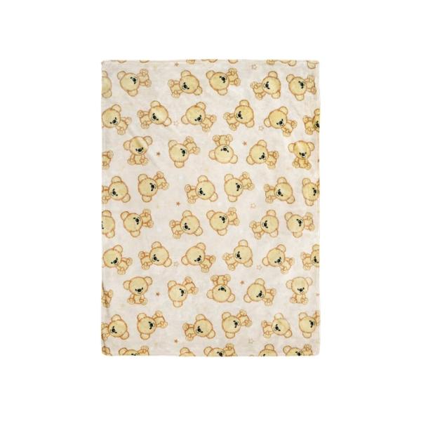 CHIQUI MUNDO Cobertor ligero Cunero Teddy bear.