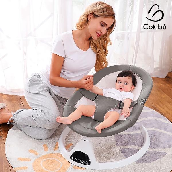 Silla Mecedora Para Bebé Gris