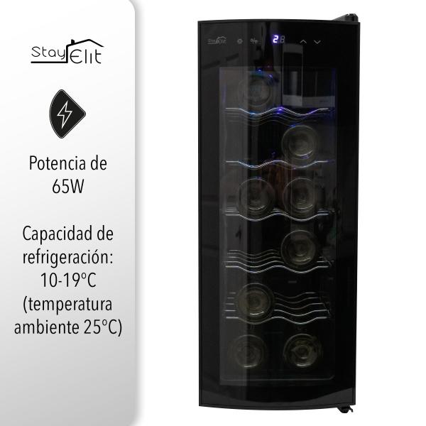 Cava De Vinos Enfriador 12 Botellas Hogar Bar Stay Elit