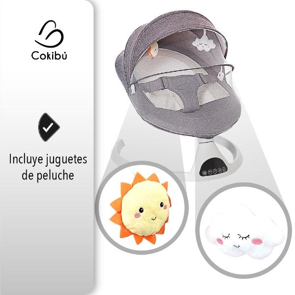 Silla Mecedora Para Bebé Gris