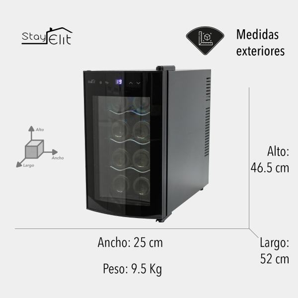 Cava De Vinos Enfriador 8 Botellas Hogar Bar Stay Elit