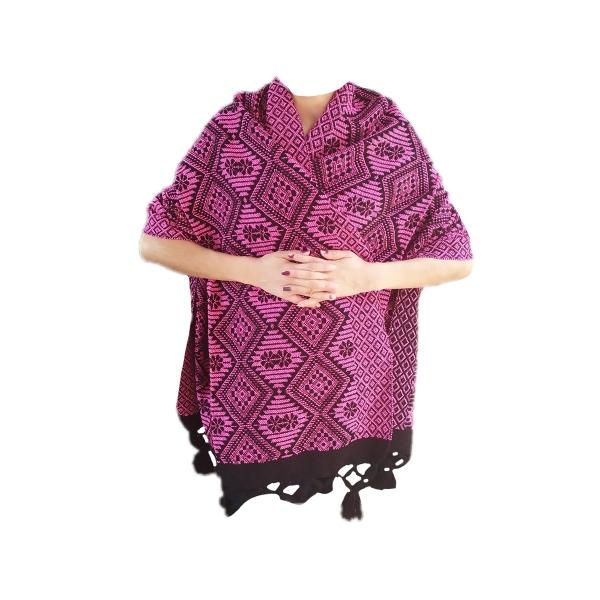 Rebozo Artesanal Grueso Rosa Mexicano