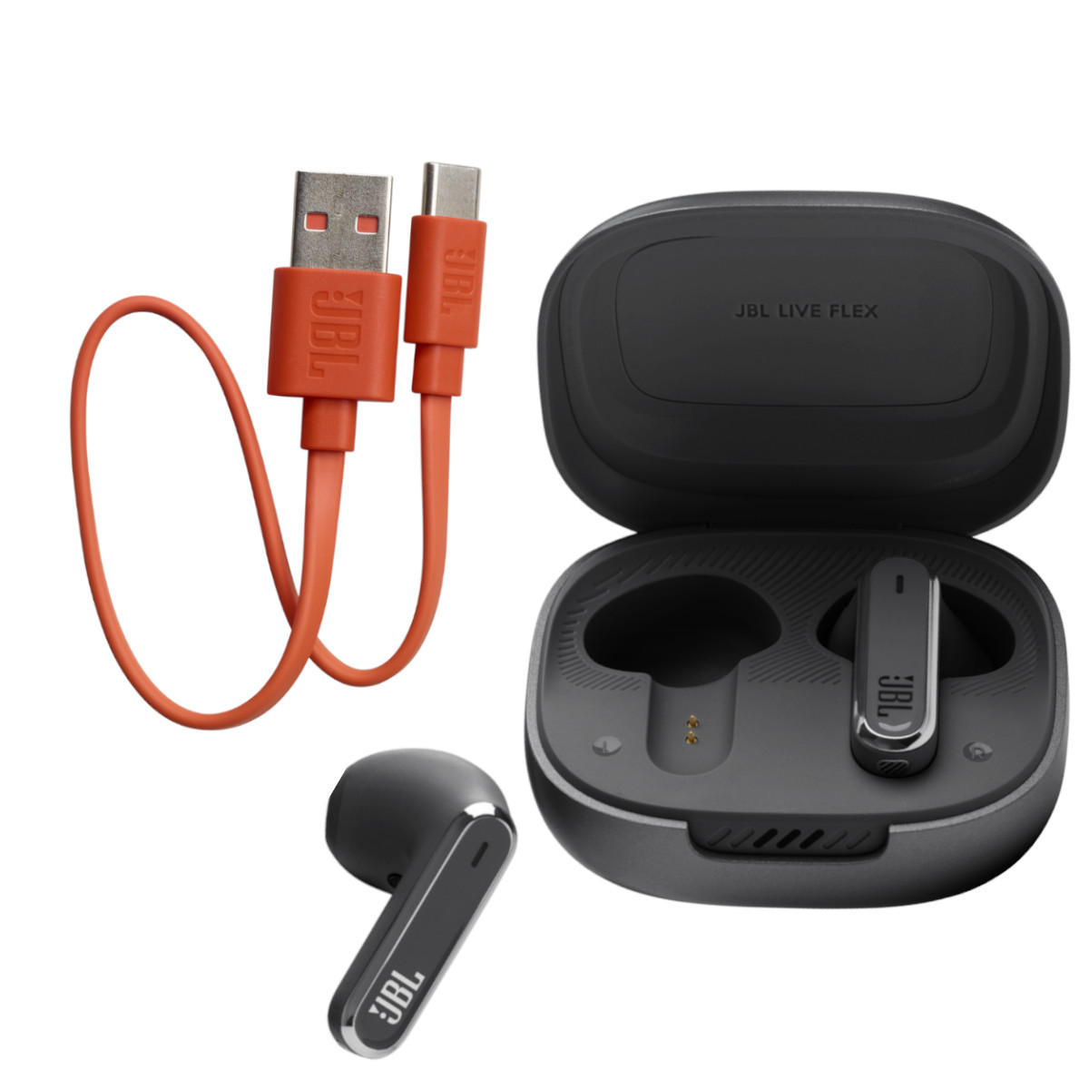 Audifonos JBL Live Flex Personi-fi 2.0 Noise Cancelling 40 Horas Negro