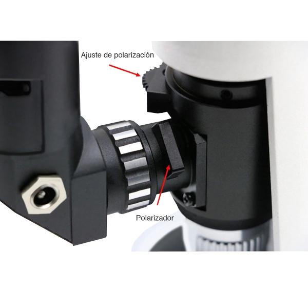 Microscopio Quasar Qm33 Metalúrgico Industrial Y Petrográfico Con Cámara