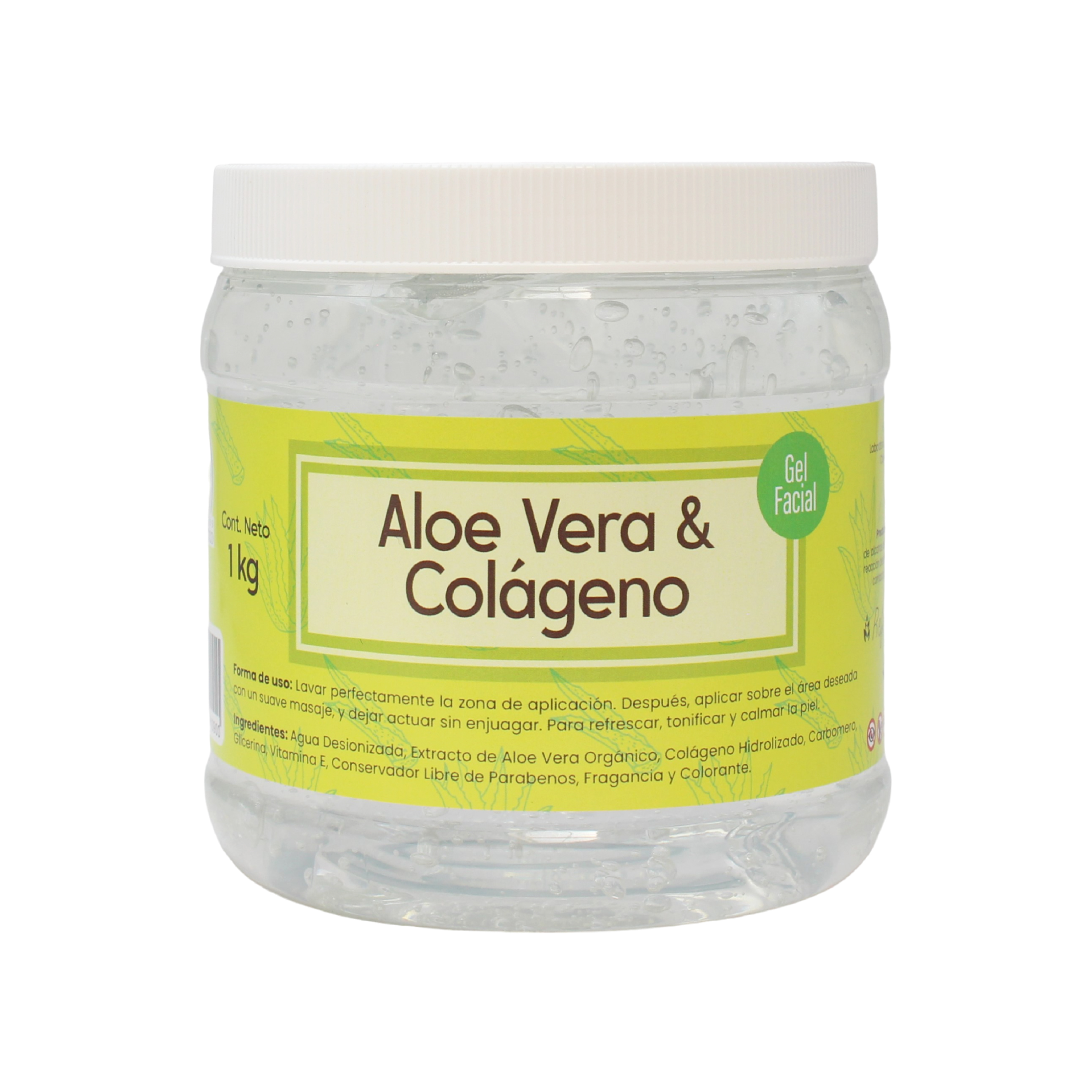 Gel De Extracto De Áloe Vera & Colágeno Hidratante (1 Kilo)