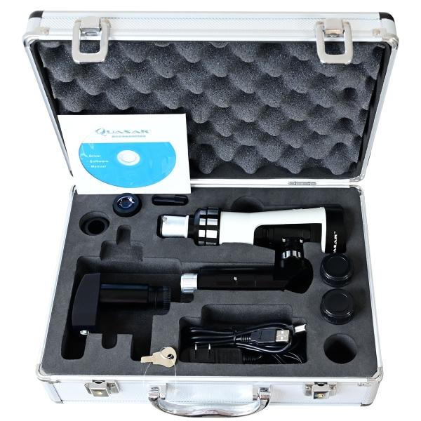 Microscopio Quasar Qm33 Metalúrgico Industrial Y Petrográfico Con Cámara
