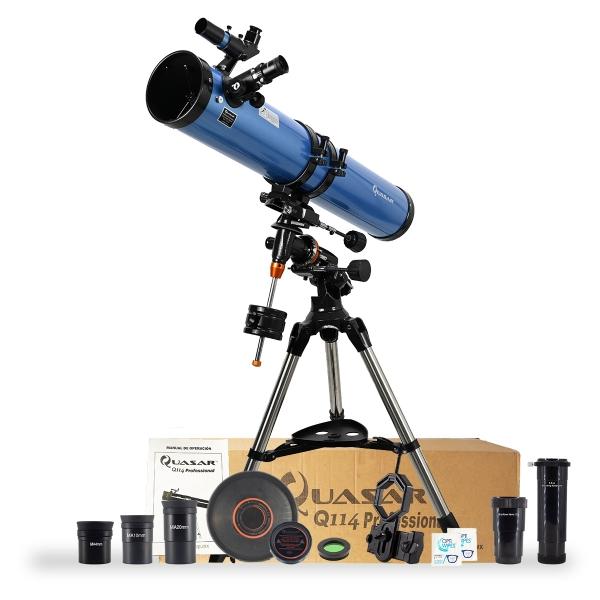 Telescopio Quasar Professional Q114 675x Con Adaptador Smartphone