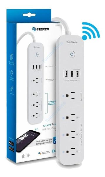 Multicontactos Barra Inteligente Wifi 2 Usb Controla Por App