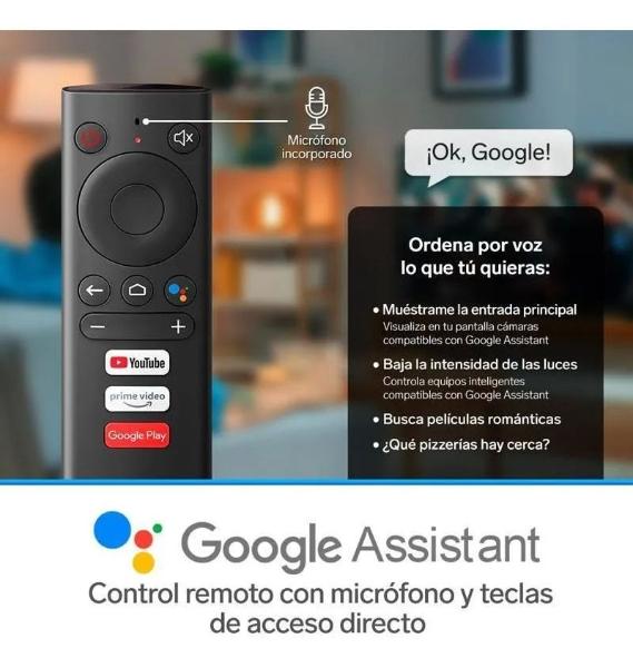 Android Tv Box 4k Wifi 16gb Control Por Voz Google Assistant Color Negro