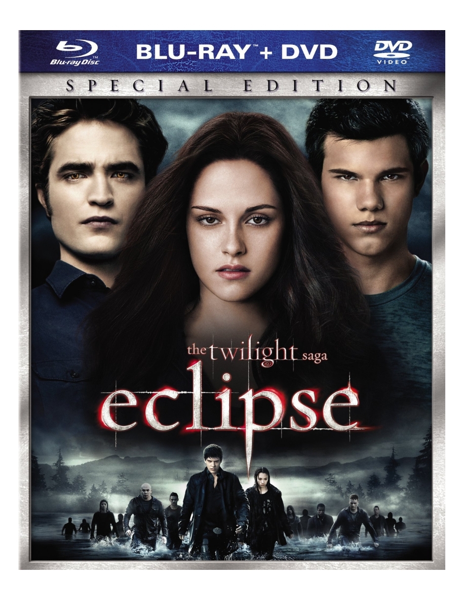 CREPÚSCULO LA SAGA ECLIPSE BLU RAY + DVD.