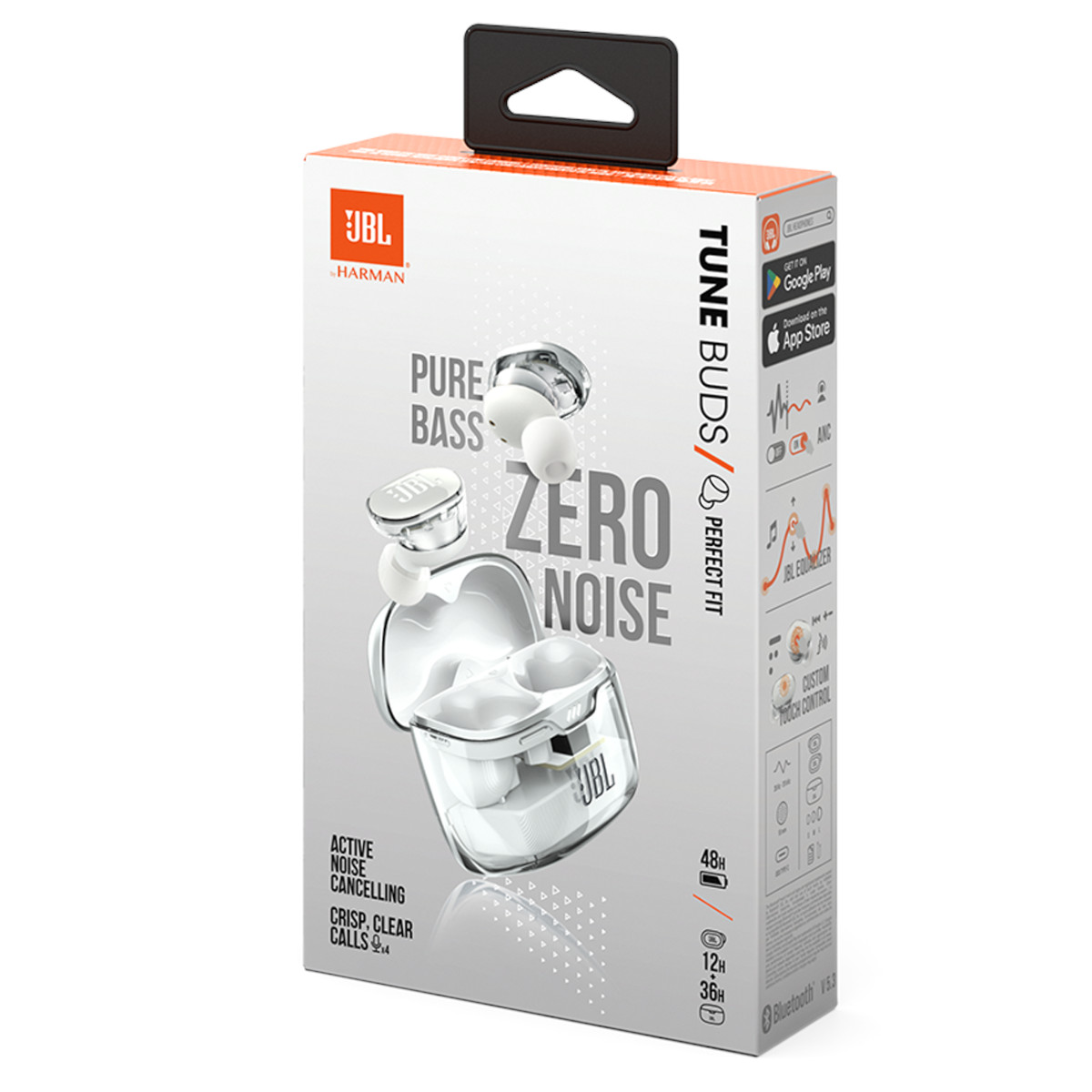 Audifonos JBL Tune Buds Ghost Edition Bluetooth 5.3 IP54 Blanco
