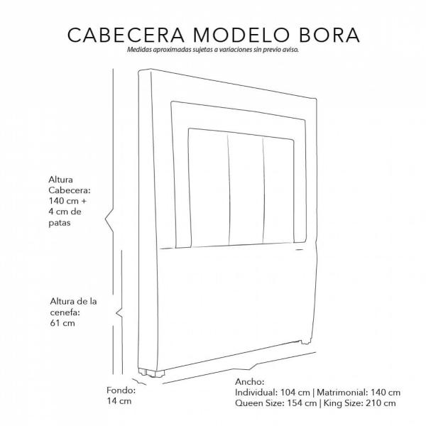 Colchón Queen Size Spring Air Marte con Cabecera Dicasa Bora Beige