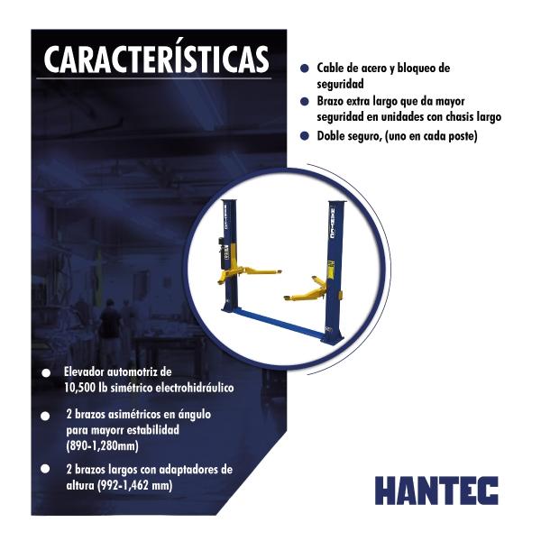 Rampa Automotriz 2 Postes Altura Libre Hidráulica 4.7 Toneladas 220V