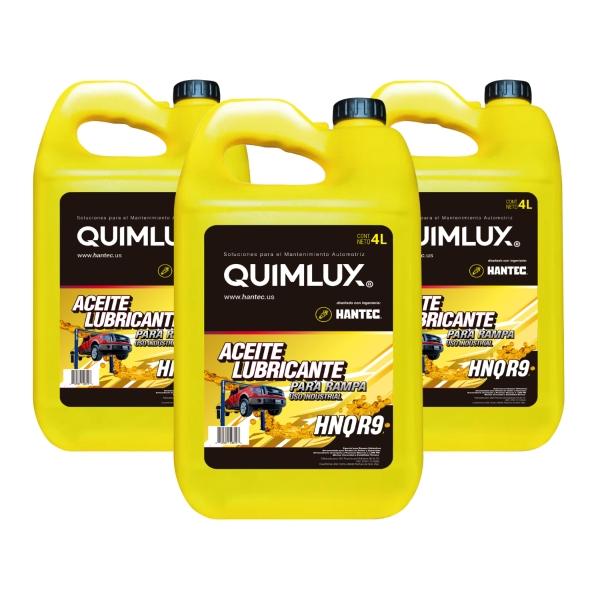 Combo de 3 piezas Aceite Lubricante para Rampa QUIMLUX 12 Litros .