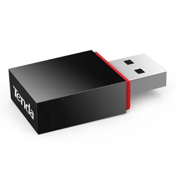 Adaptador USB inalámbrico TENDA U3, USB 2.0, 300 Mbit/s, Inalámbrico, Negro