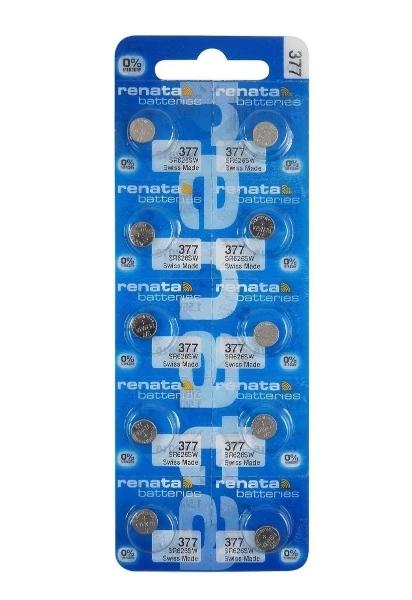 10 Pilas Para Reloj Renata 377 Sr626sw