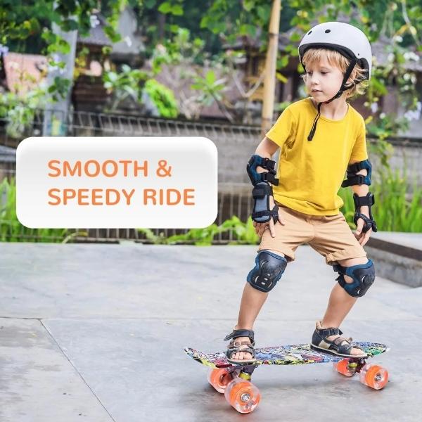 Patineta Ruedas Monopatín Ruedas Led Con Herramienta T