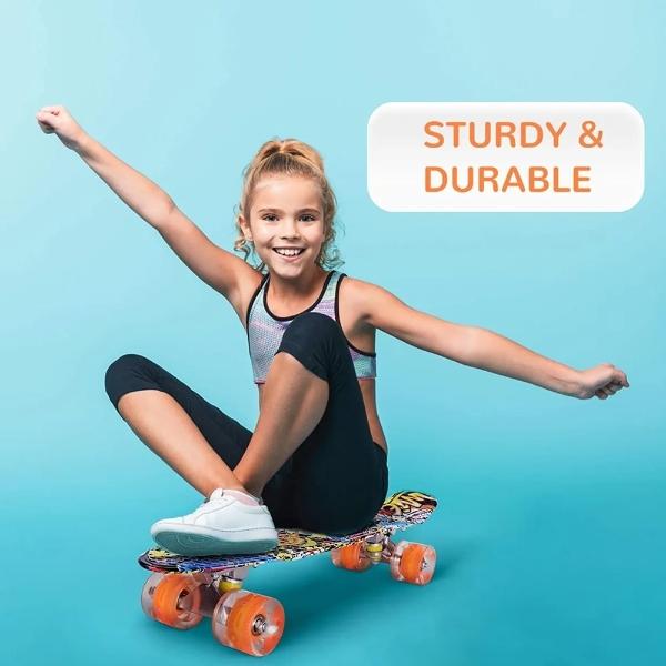 Patineta Ruedas Monopatín Ruedas Led Con Herramienta T