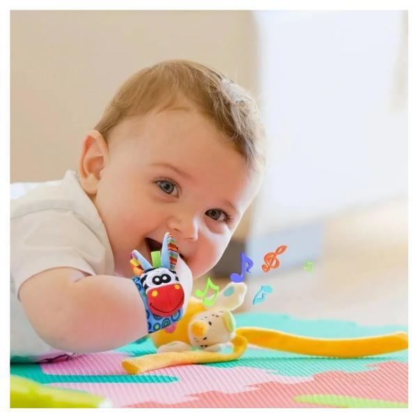 Juguetes 6 Piezas Set Calcetines Sonajero Bebés Peluches 