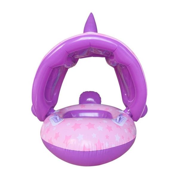Inflable de Piscina para Niños Juguete de Alberca Flotador Unicornio  - Rosa