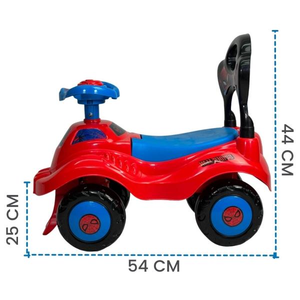 Montable para Niños Spiderman Carrito Correpasillos de 54 cm  - Rojo