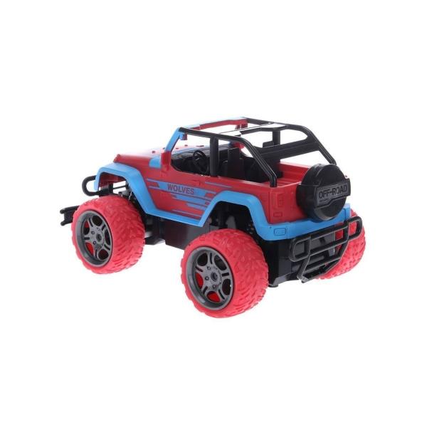 Camioneta Juguete R/C OffRoad 27MHz 1:18 con Luz 10 Km/h  - Rojo