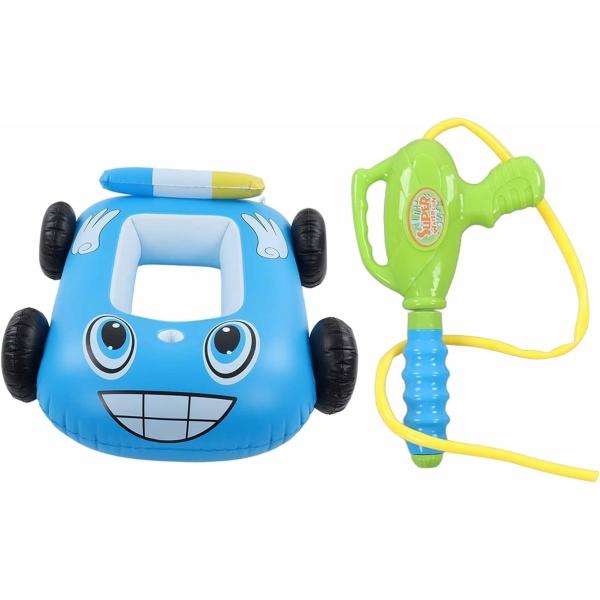 Inflable de Piscina para Niños Juguete de Alberca,Lanzador Agua  - Azul