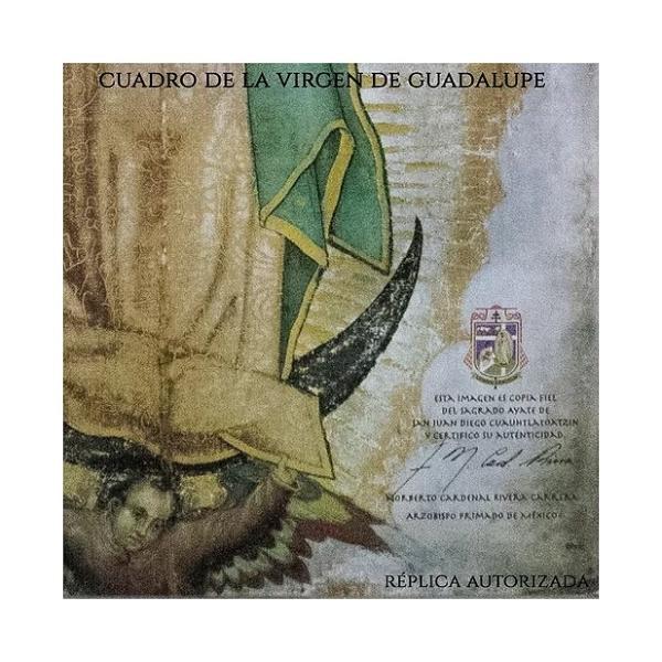 Cuadro De La Virgen De Guadalupe 53x41 Cm