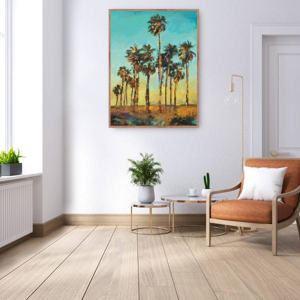 Cuadro Decorativo - Palmas de la tarde 147 cm x 112 cm